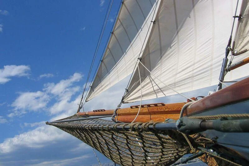 a boat on the water aboard LA MAIA Yacht for Sale