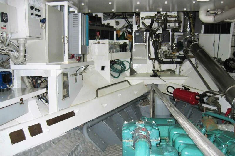a close-up of a machine aboard LA MAIA Yacht for Sale