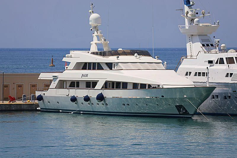 a large white boat aboard JOALMI Yacht for Sale