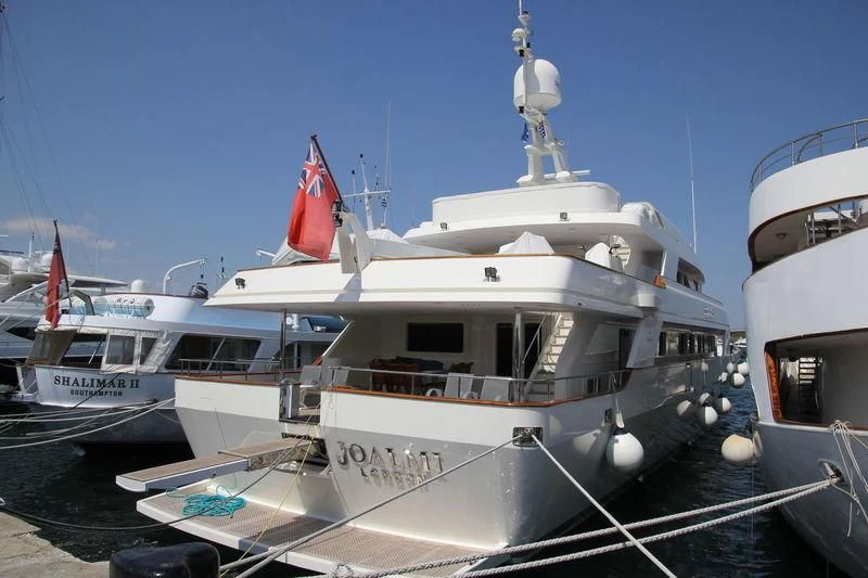 a group of boats docked aboard JOALMI Yacht for Sale
