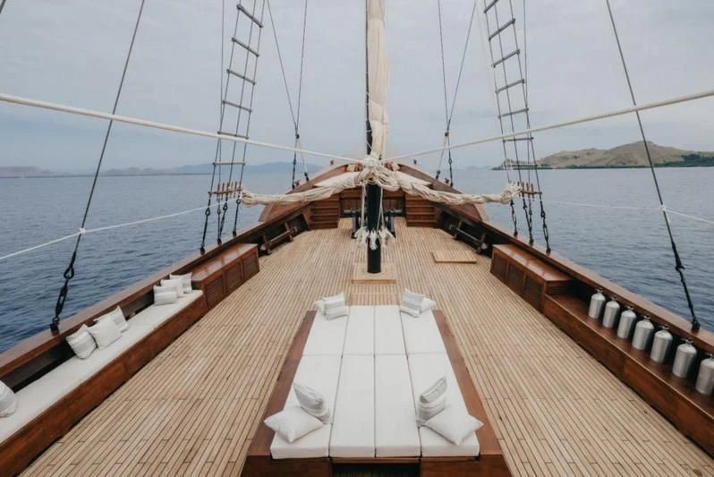 a deck on a boat aboard CELESTIA Yacht for Sale