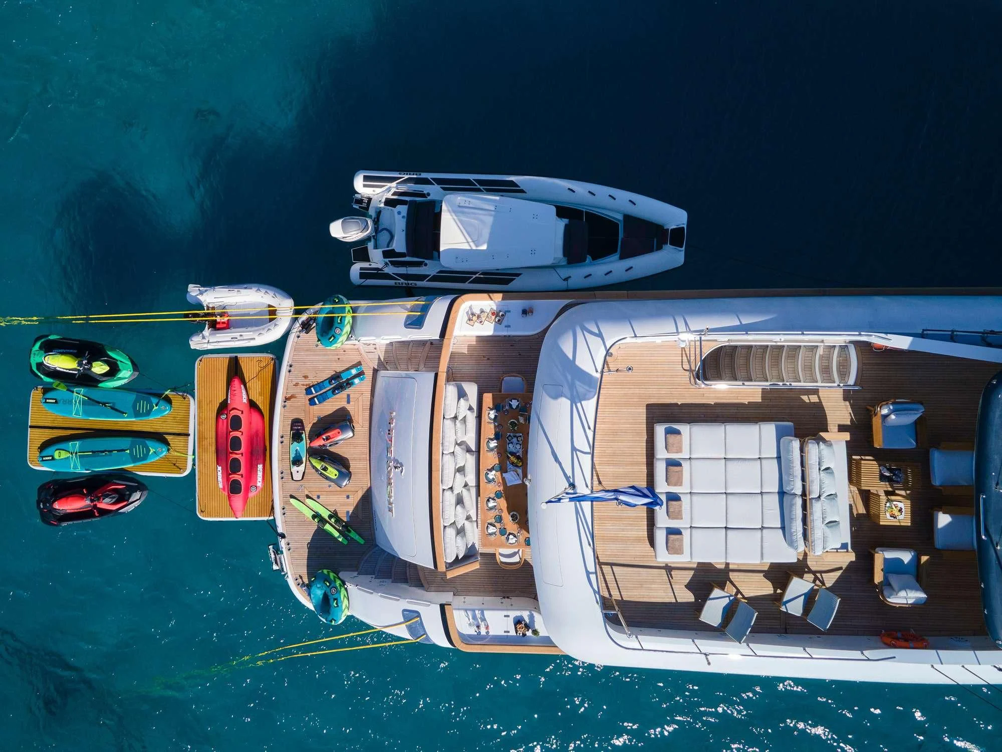 a boat on the water aboard WHITE KNIGHT Yacht for Sale