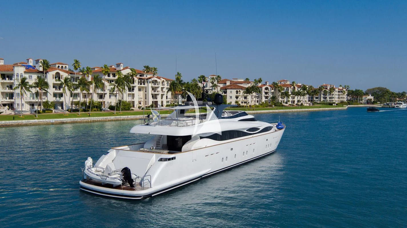a boat on the water aboard WHITE KNIGHT Yacht for Sale
