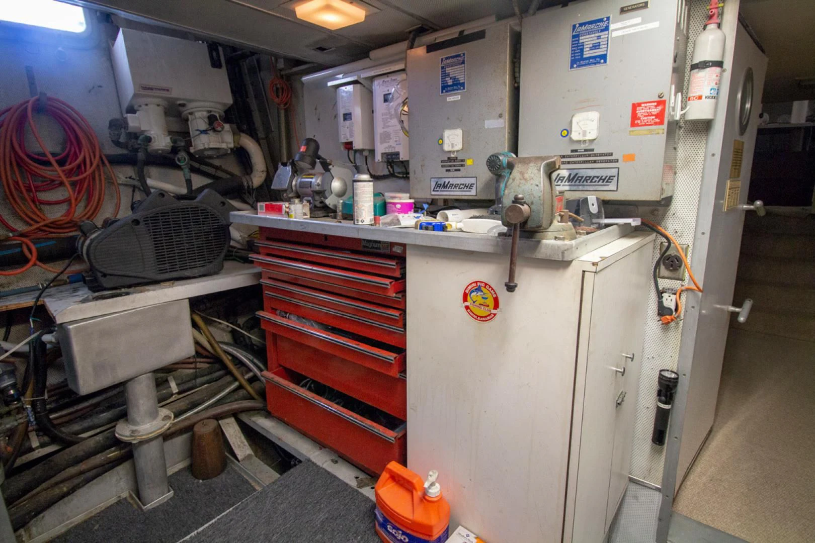 a room with machinery and equipment aboard LIQUIDITY Yacht for Sale