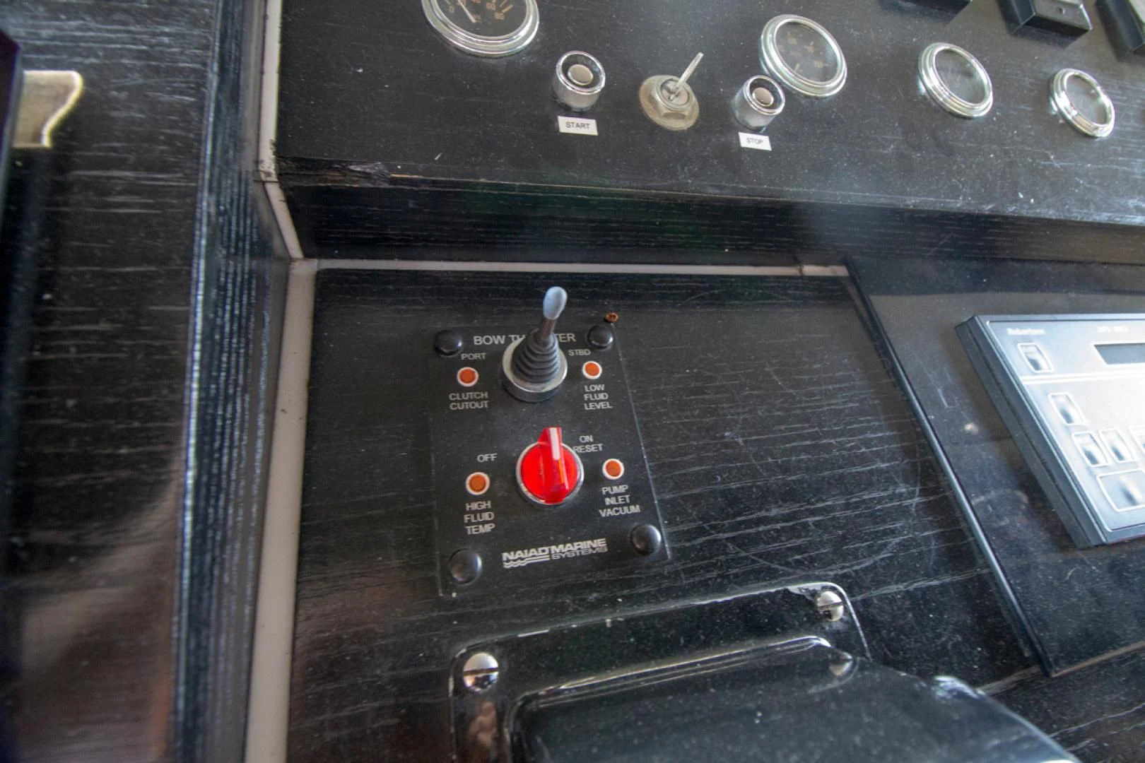 a black and silver electronic device aboard LIQUIDITY Yacht for Sale