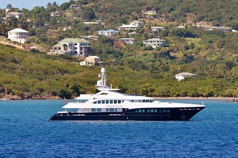 a boat on the water aboard BLIND DATE Yacht for Sale