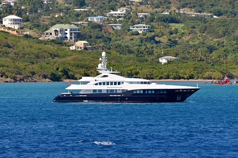 a boat on the water aboard BLIND DATE Yacht for Sale