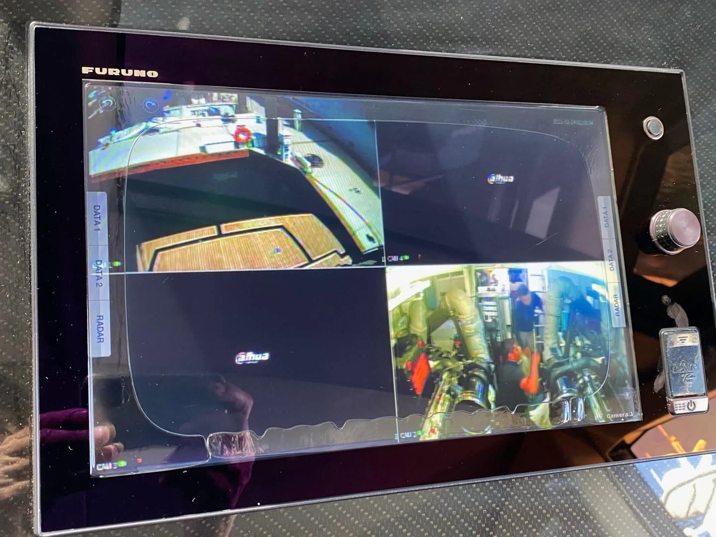 a fish tank with fish in it aboard SAVI II Yacht for Sale