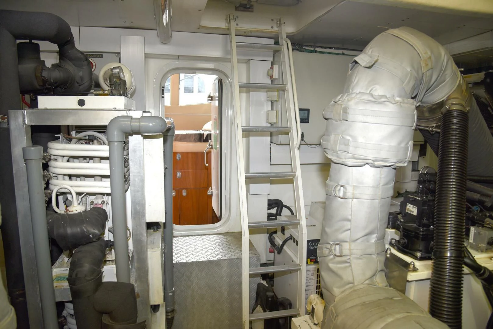 a machine with a large metal pipe aboard SAVI II Yacht for Sale
