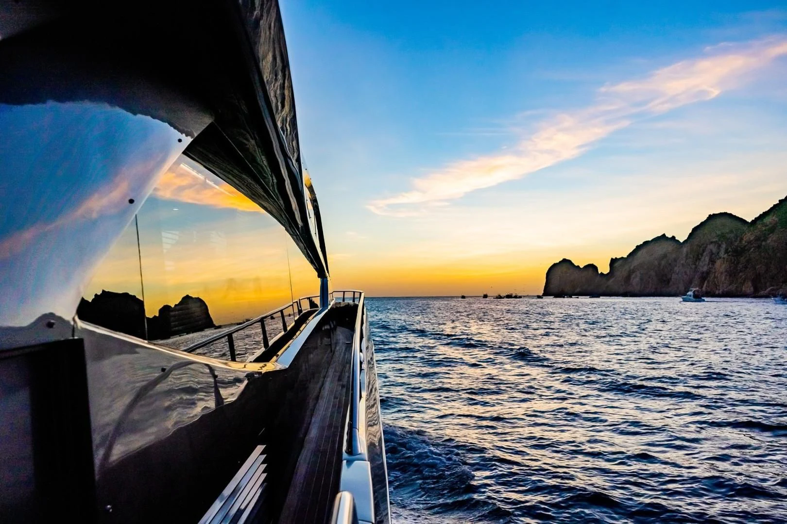 a boat on the water aboard SAVI II Yacht for Sale