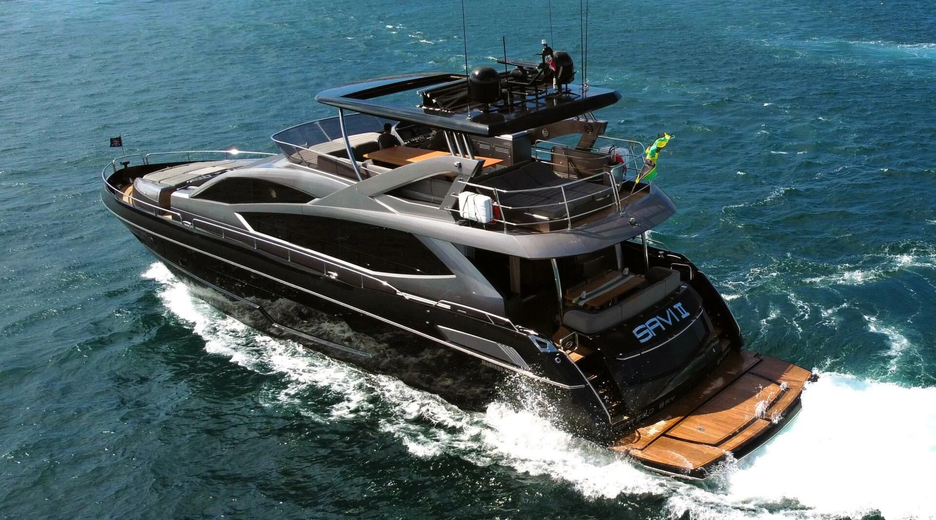 a boat on the water aboard SAVI II Yacht for Sale