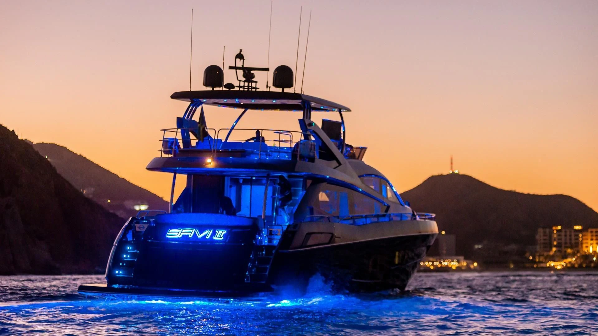 a boat on the water aboard SAVI II Yacht for Sale
