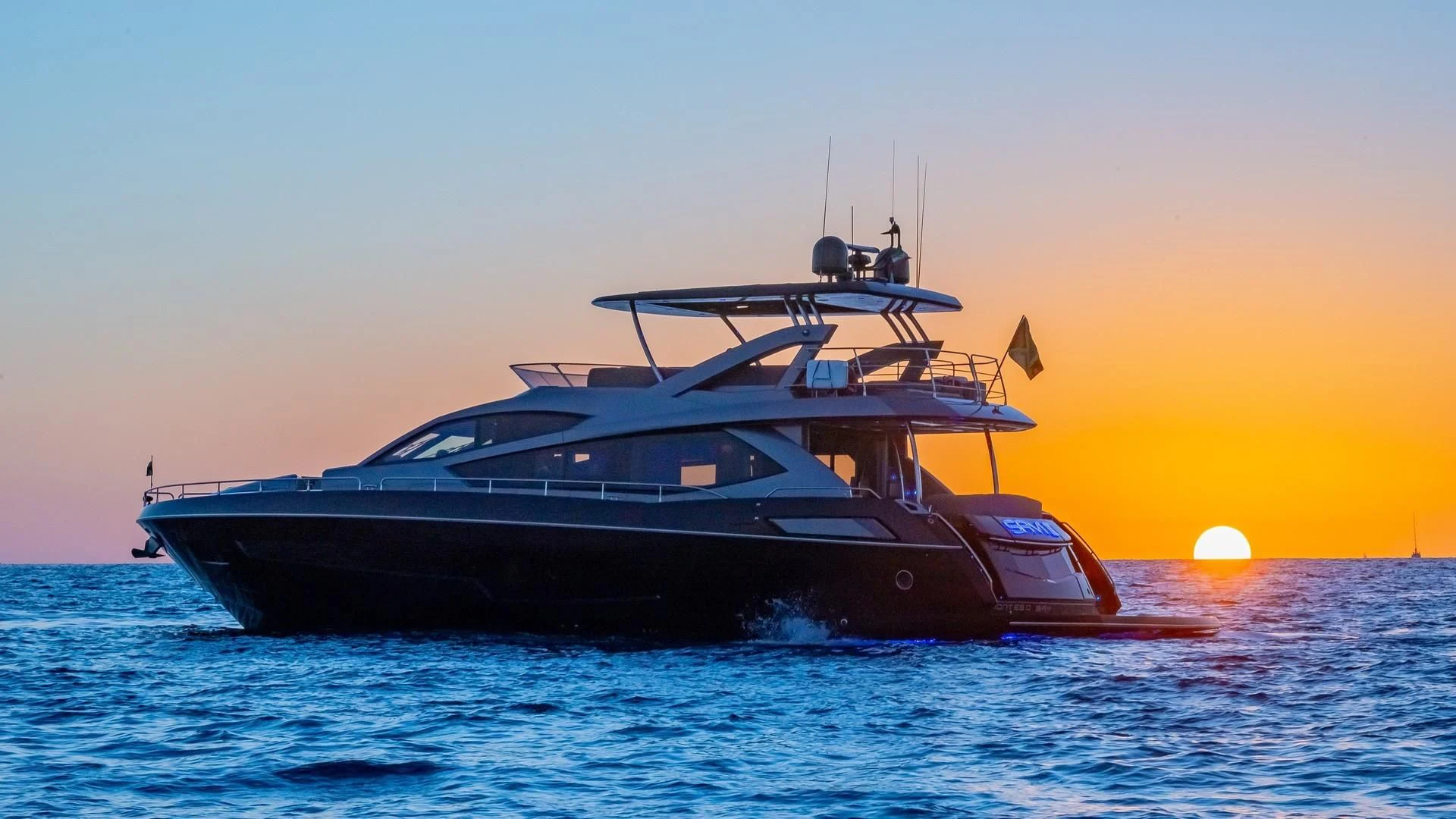 a boat in the water aboard SAVI II Yacht for Sale