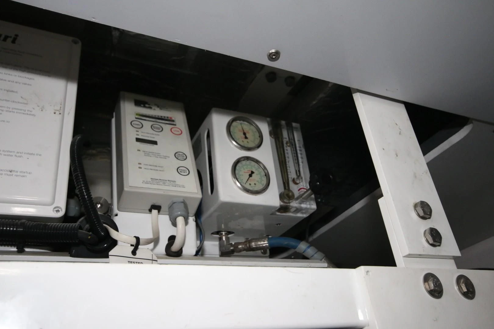 a close-up of a machine aboard SAVI II Yacht for Sale