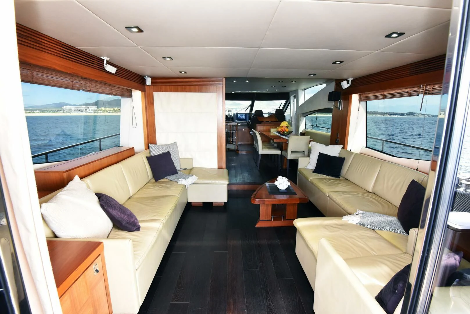 a room with a bed and a couch aboard SAVI II Yacht for Sale