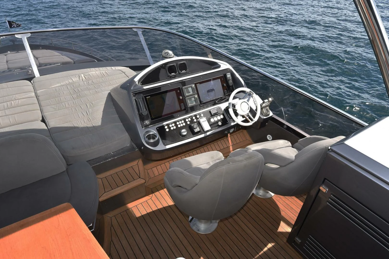 the front of a boat aboard SAVI II Yacht for Sale