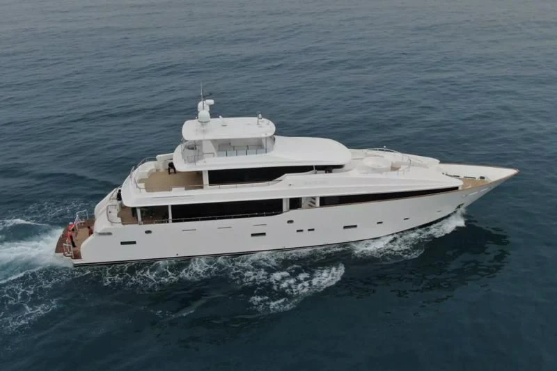 a boat on the water aboard BOKE 125 Yacht for Sale