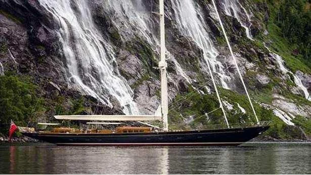 a boat on the water aboard WISP Yacht for Sale