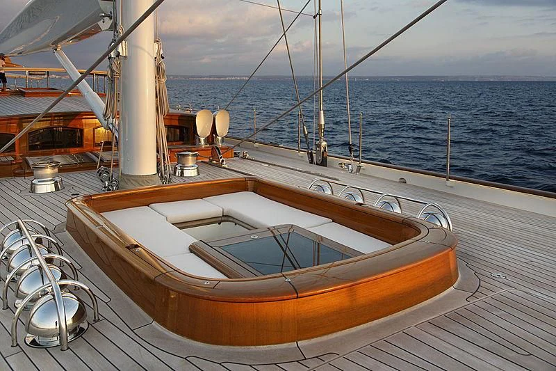 a boat on the water aboard WISP Yacht for Sale