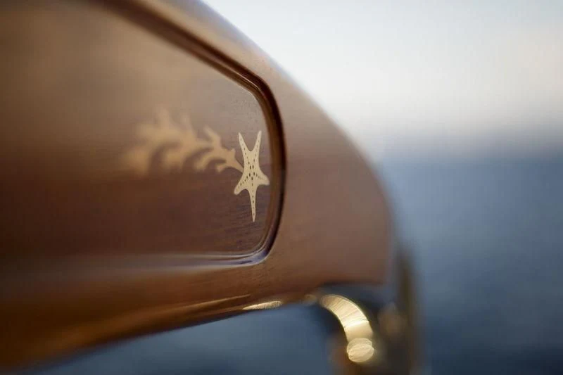 a close-up of a lock aboard WISP Yacht for Sale