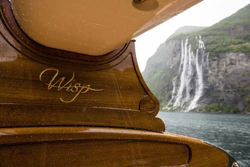a boat on the water aboard WISP Yacht for Sale