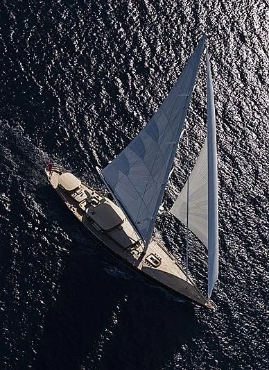 a space shuttle in space aboard WISP Yacht for Sale