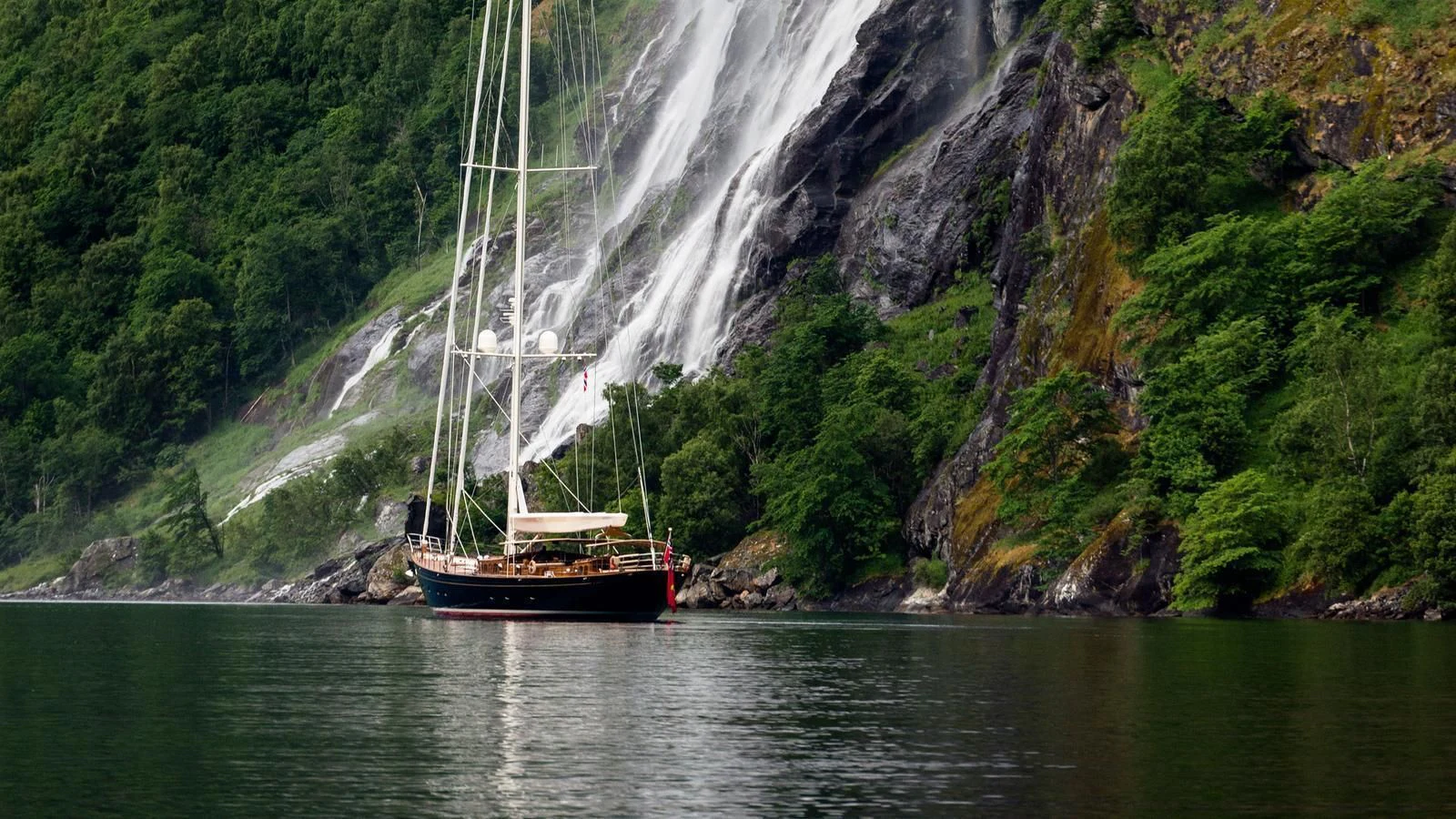a boat on the water aboard WISP Yacht for Sale