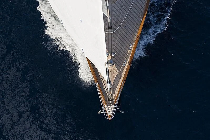 a satellite in the water aboard WISP Yacht for Sale