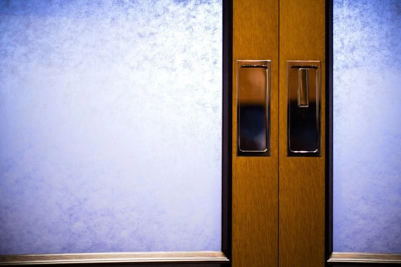 a door with a window aboard WISP Yacht for Sale