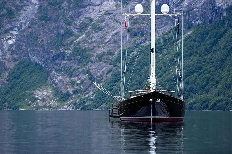 a boat on the water aboard WISP Yacht for Sale