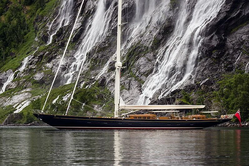 a boat on the water aboard WISP Yacht for Sale