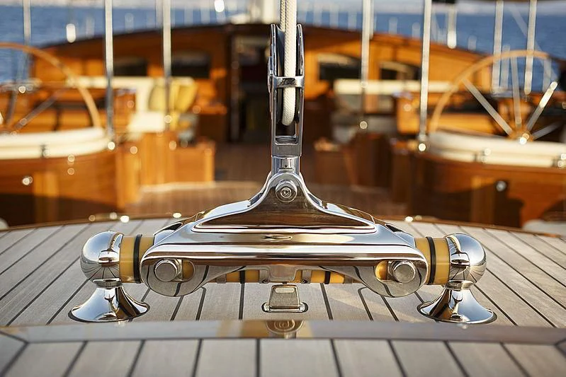 a machine on the counter aboard WISP Yacht for Sale