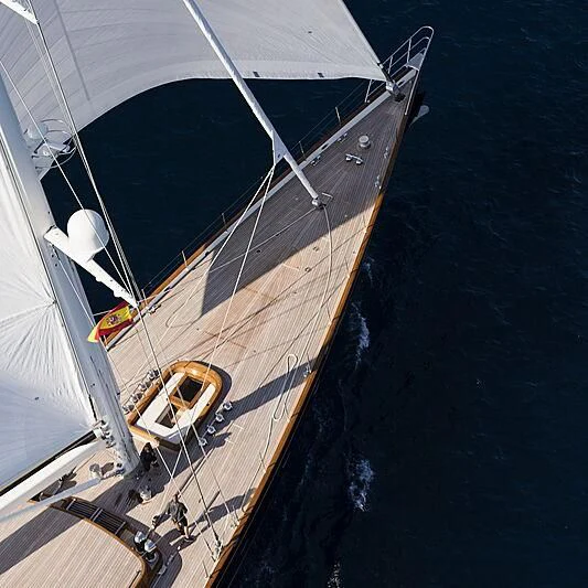 a boat on the water aboard WISP Yacht for Sale