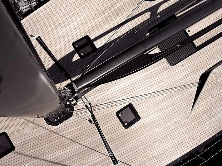 a close-up of a piano aboard BULLITT Yacht for Sale