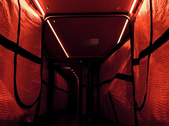 a close-up of a tunnel aboard BULLITT Yacht for Sale