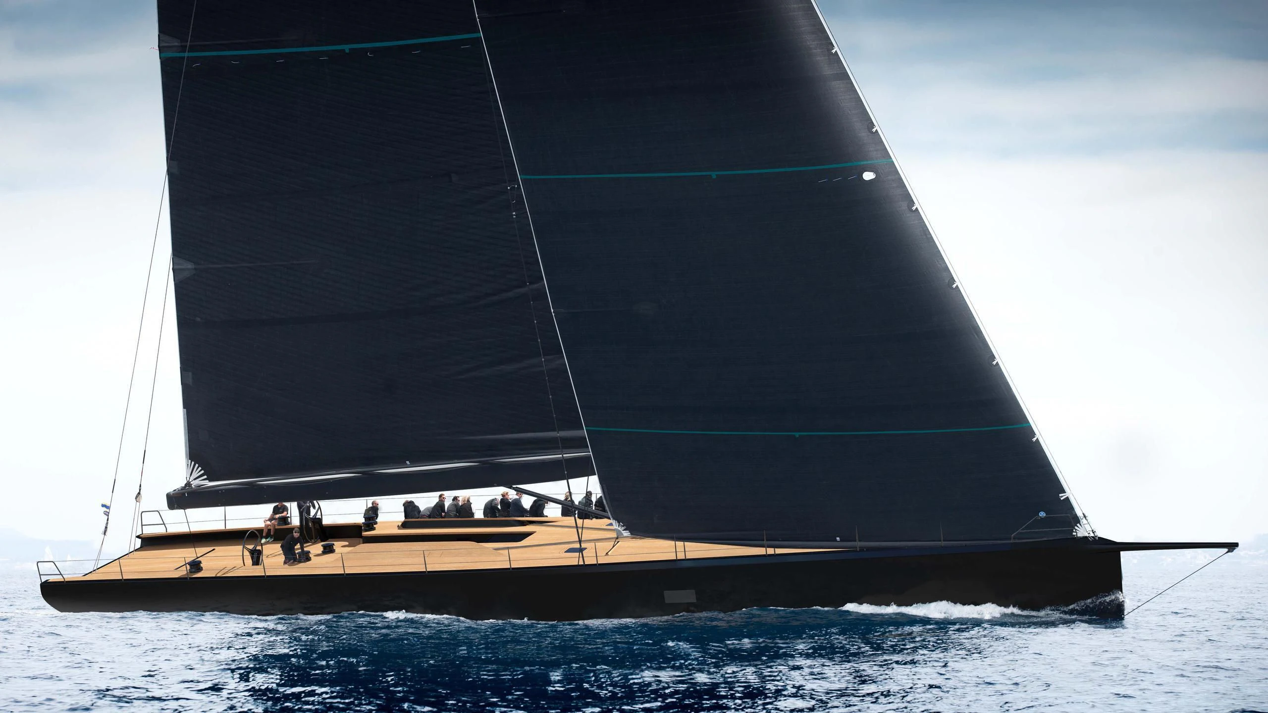 a sailboat on the water aboard BULLITT Yacht for Sale