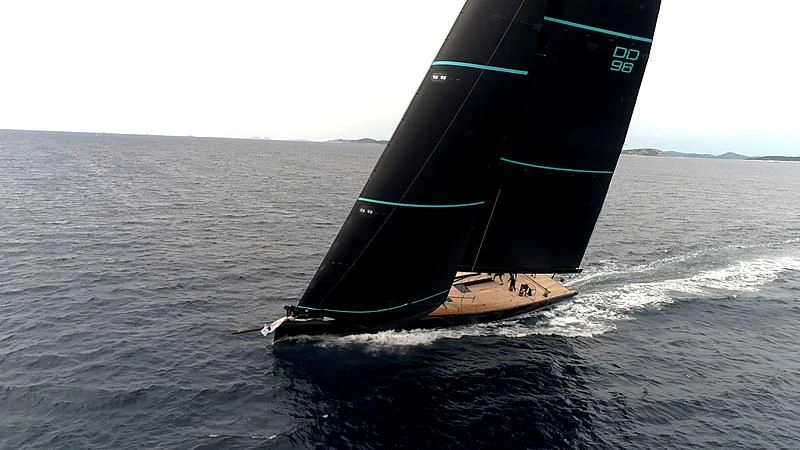 a sailboat on the water aboard BULLITT Yacht for Sale