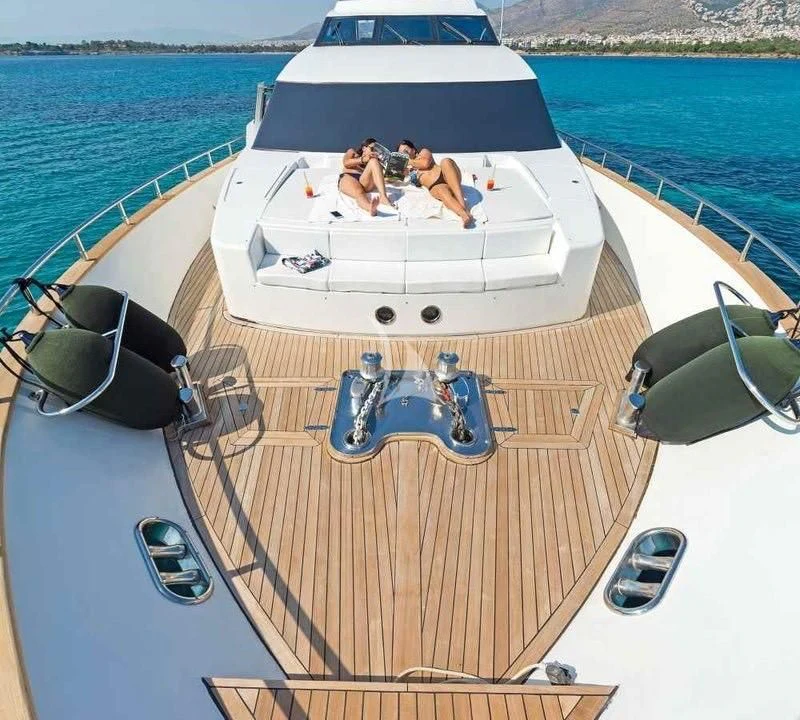 a boat with people on it aboard ILLYA F Yacht for Charter
