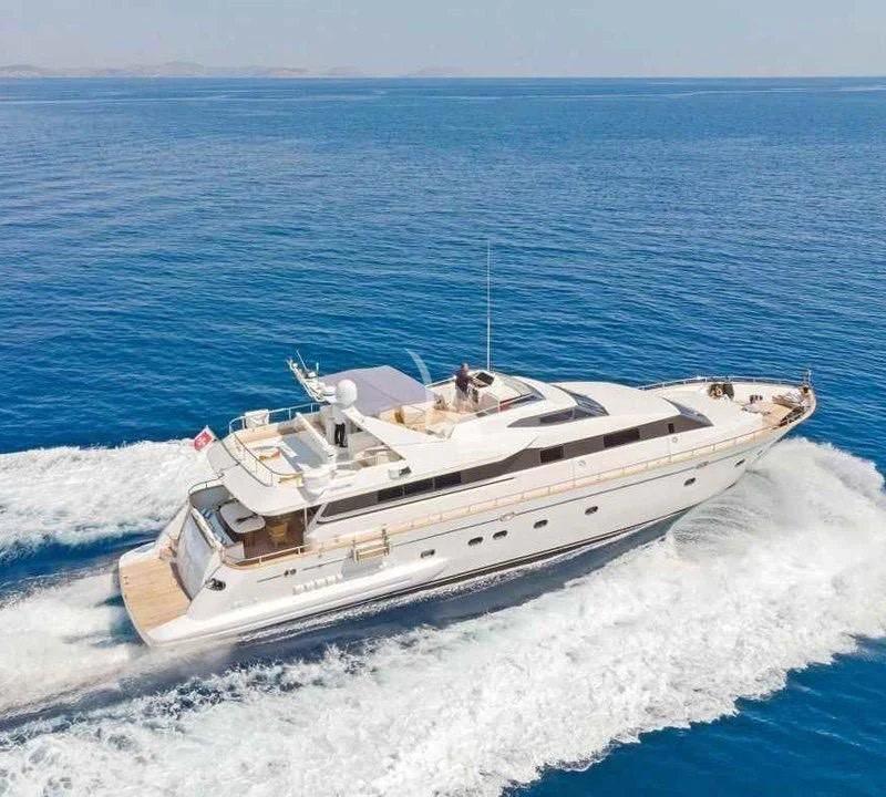 a boat on the water aboard ILLYA F Yacht for Charter