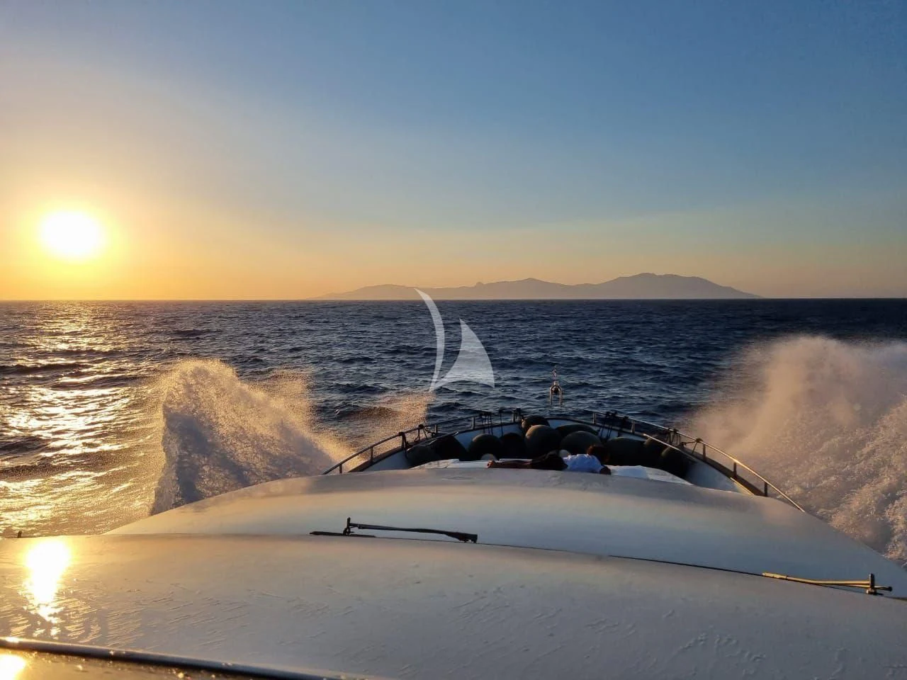 a boat on the water aboard ILLYA F Yacht for Charter