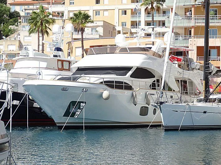 several boats docked at a pier aboard MALANDRINO Yacht for Sale