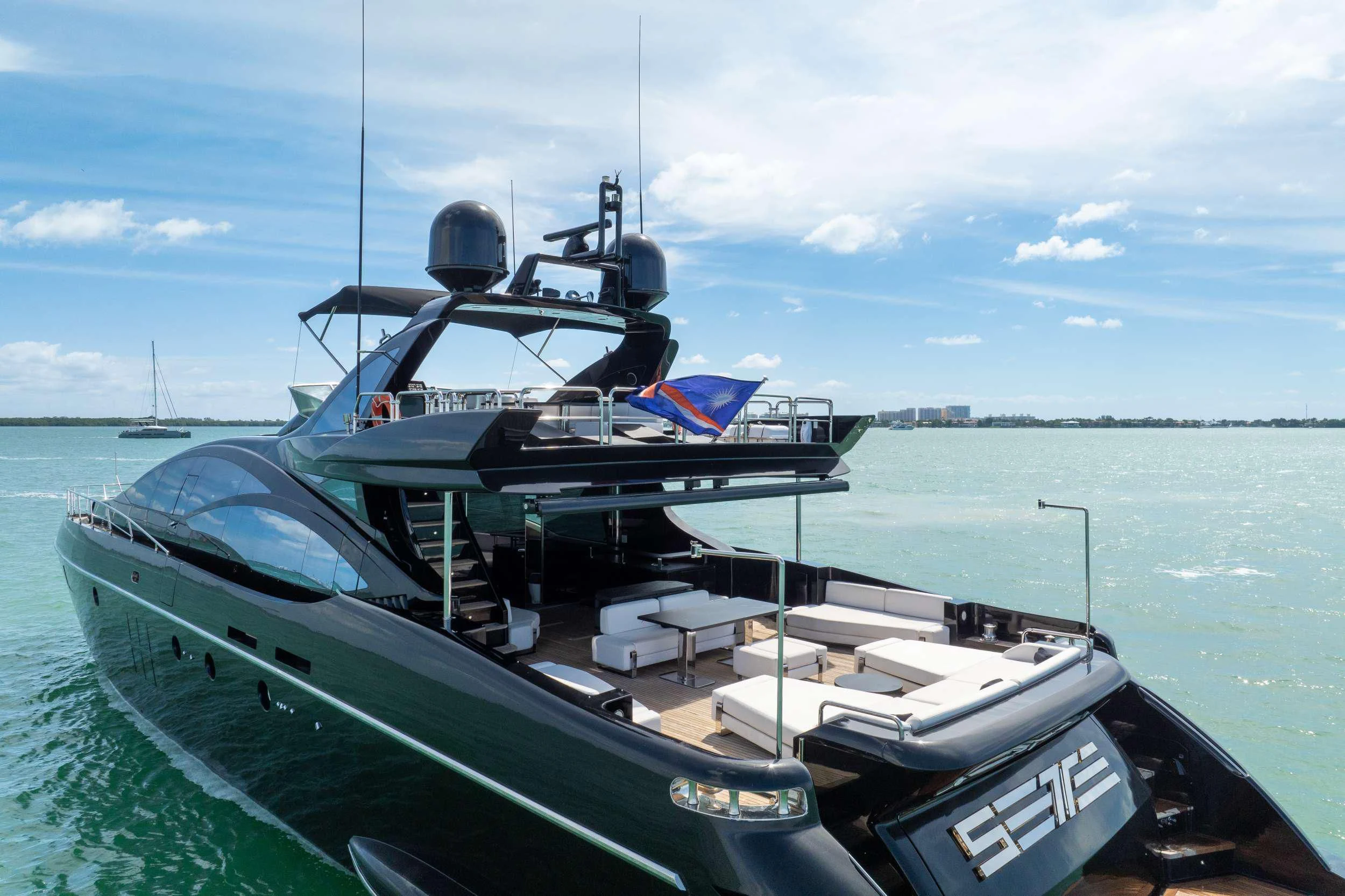a boat on the water aboard SETTE Yacht for Sale