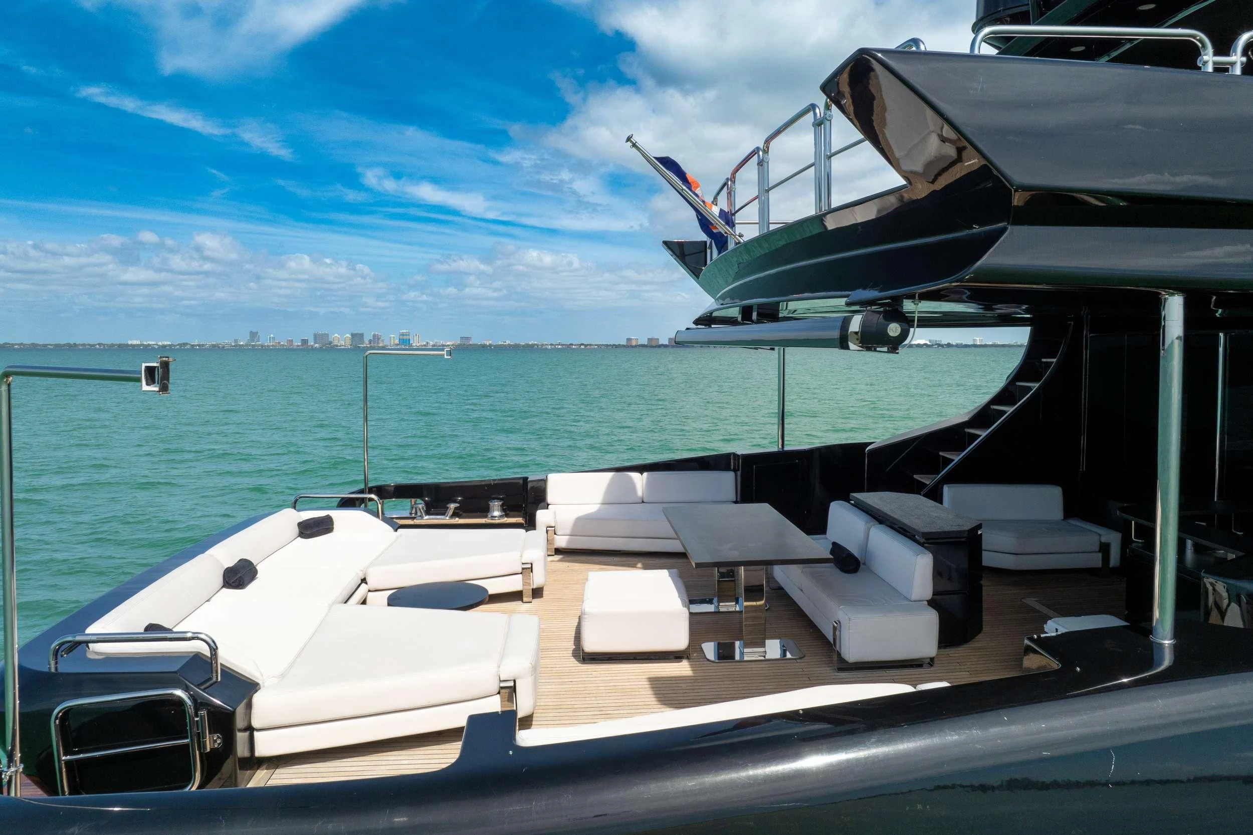 a boat on the water aboard SETTE Yacht for Sale