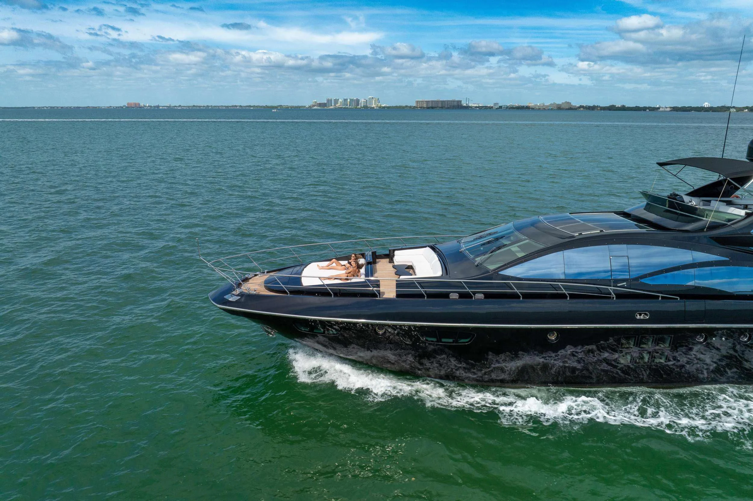 a boat on the water aboard SETTE Yacht for Sale
