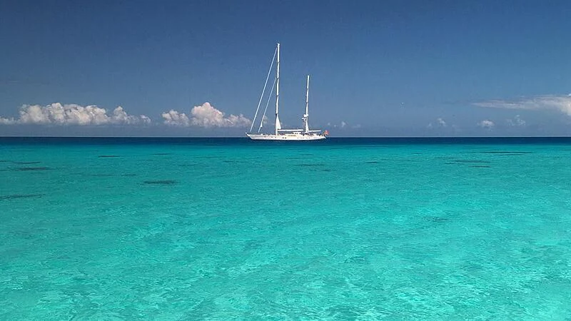 a sailboat in the ocean aboard JULIET Yacht for Sale