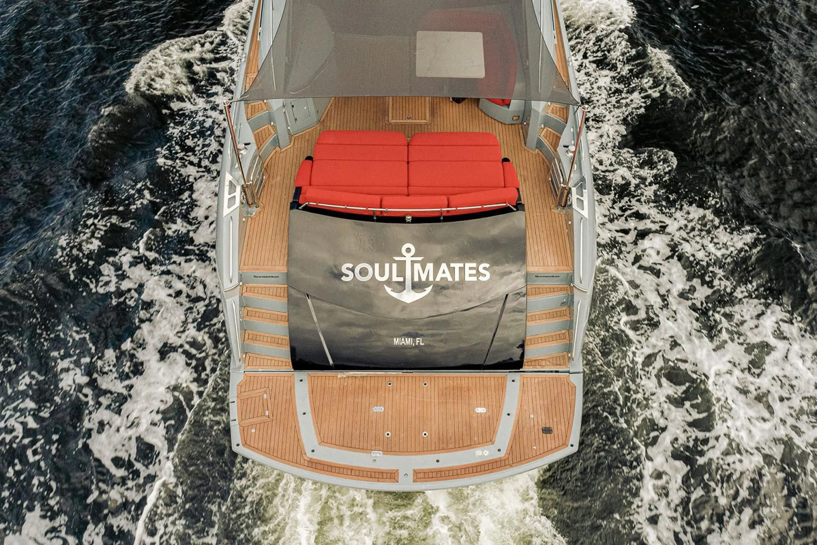 a box on the ground aboard SOUL MATES Yacht for Sale