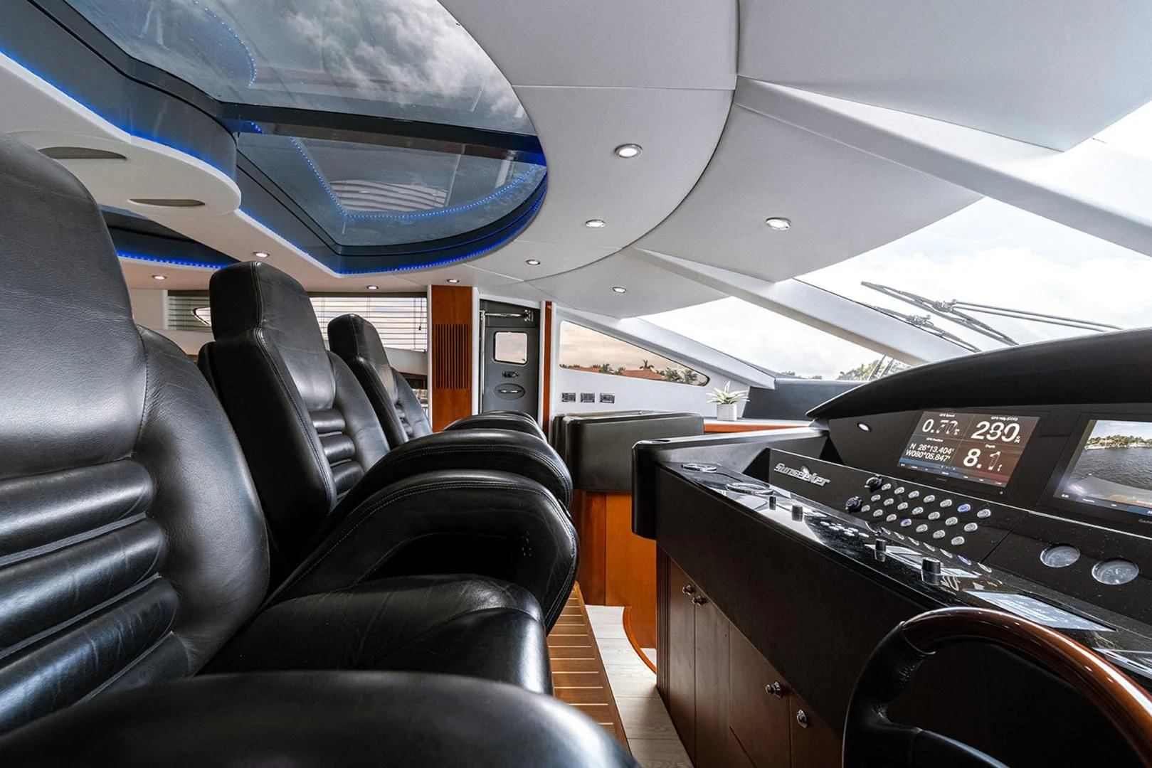 the inside of a plane aboard SOUL MATES Yacht for Sale