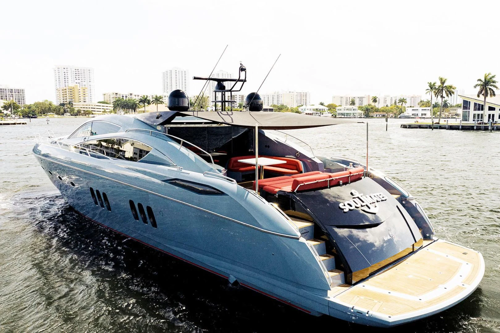 a boat on the water aboard SOUL MATES Yacht for Sale