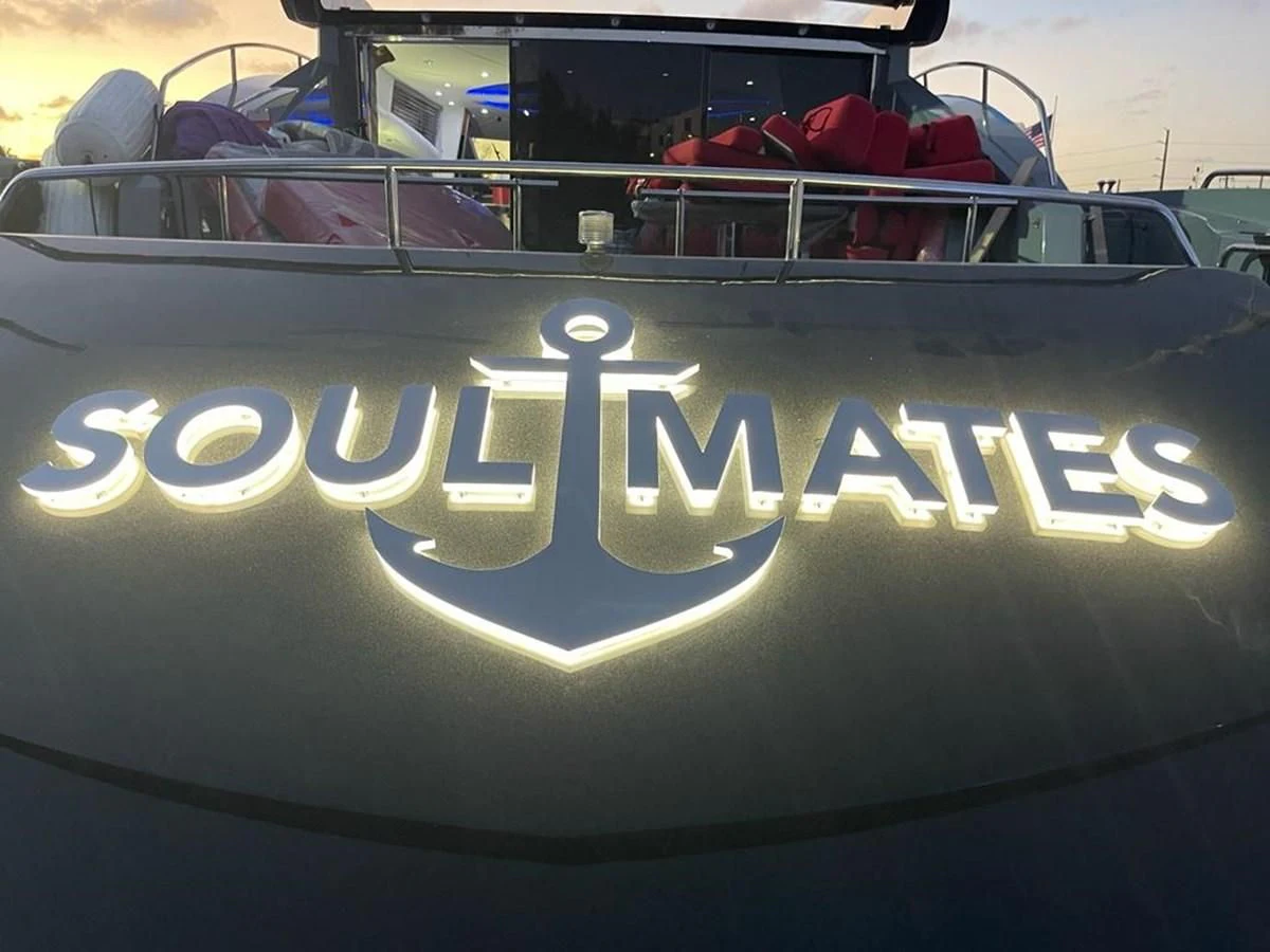 logo aboard SOUL MATES Yacht for Sale
