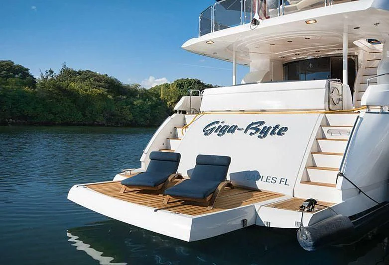 a boat on the water aboard DELFINO Yacht for Sale